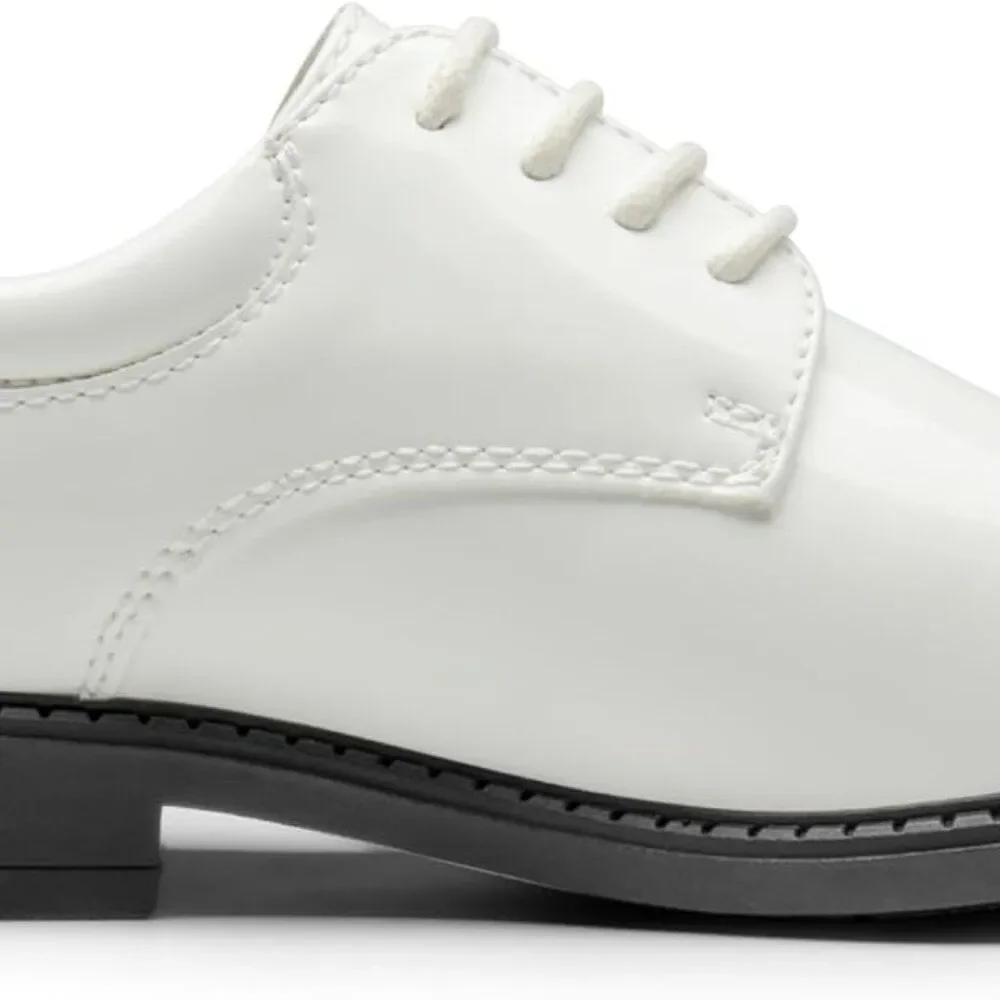 Bruno Marc Boy's Classic Oxfords Dress Shoes White Size 6 Big Kid